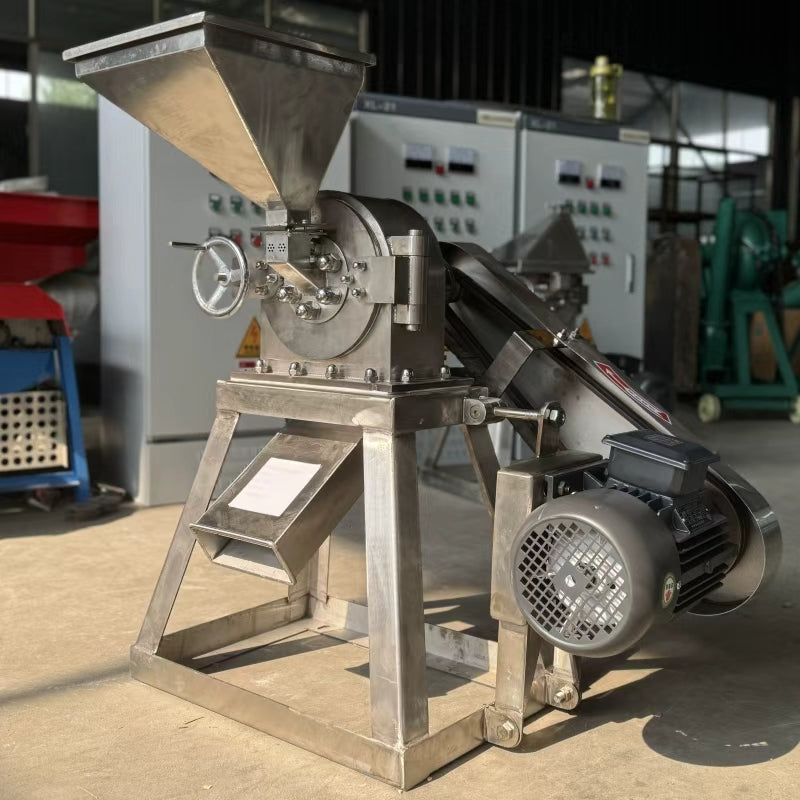 Hot-selling Commercial Stainless Steel Grinder with 100-200kg/h Capacity Suitable for Sugar Coffee Beans Grains and Spices.