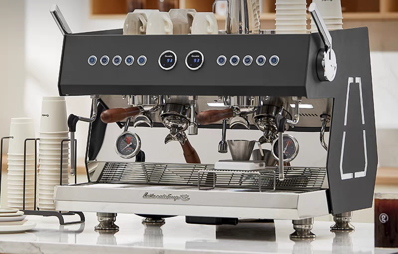 Professional Lever Espresso Machine with Saturated Double Boiler (3.5L+1.5L) Precision Needle Valve for Coffee Shop