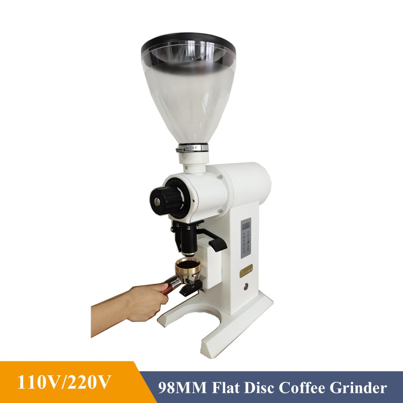 Flat Blade Industrial Heavy Duty Espresso Coffee Grinder Fineness Adjustable Commercial Smart Turkish Coffee Grinder