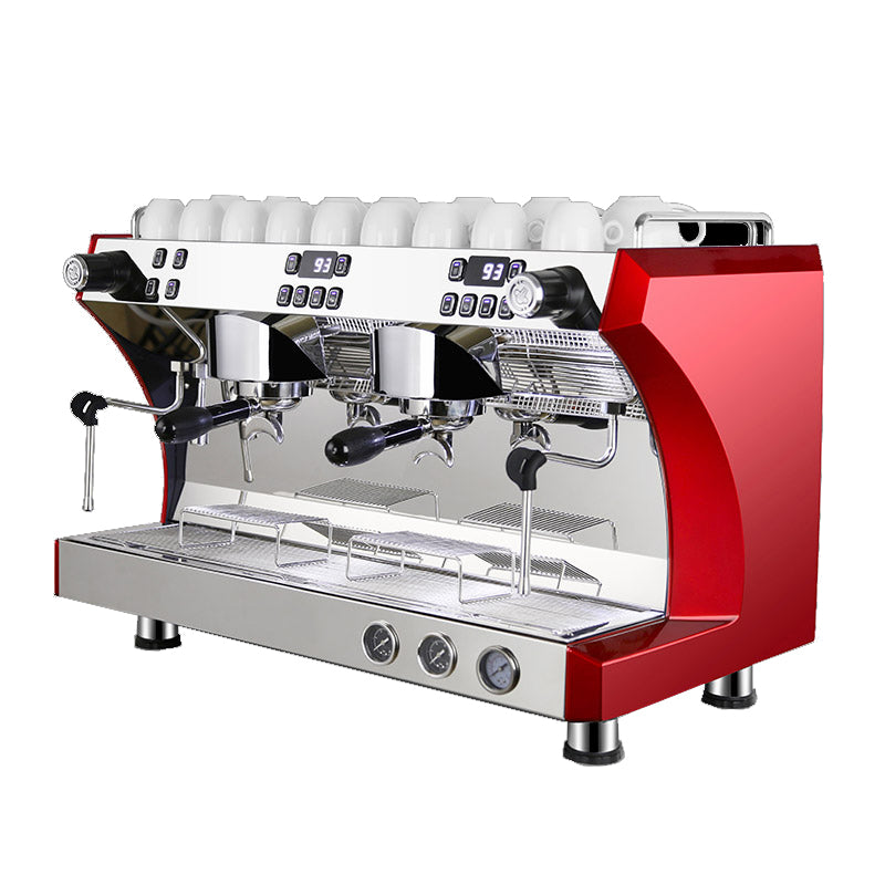 Cafetiere 2 Groups Professional American Coffee Make Italian Semi Automatic Electric Espresso Coffee-Machine