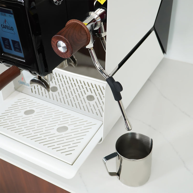 Premium 2200W Espresso Maker With Conical Burr Grinder Instant Heating Boiler for Cafe Quality Coffee