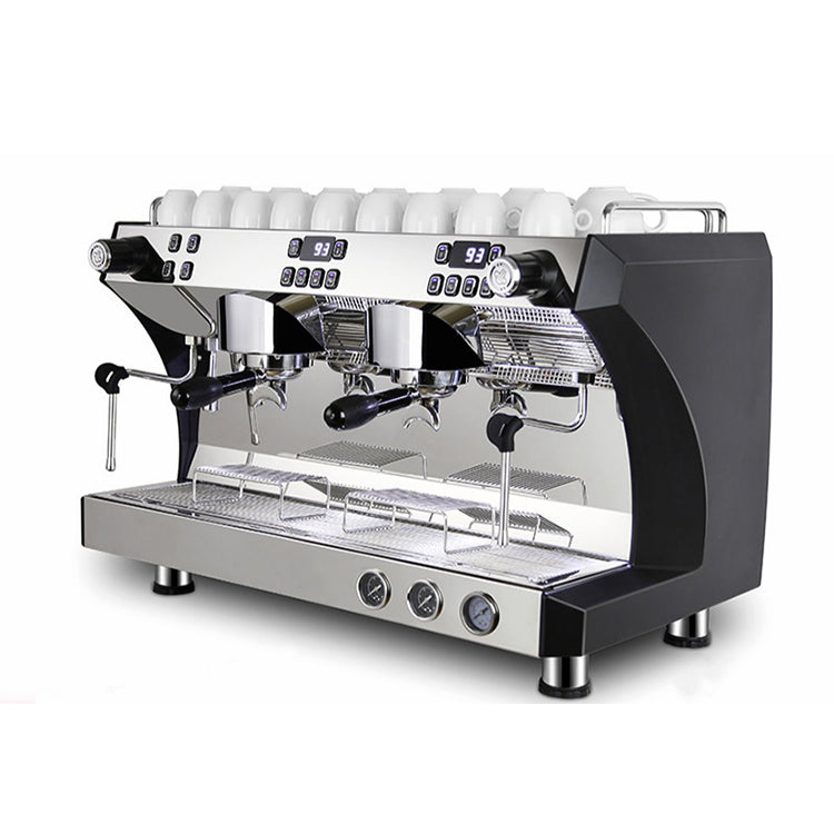 Cafetiere 2 Groups Professional American Coffee Make Italian Semi Automatic Electric Espresso Coffee-Machine