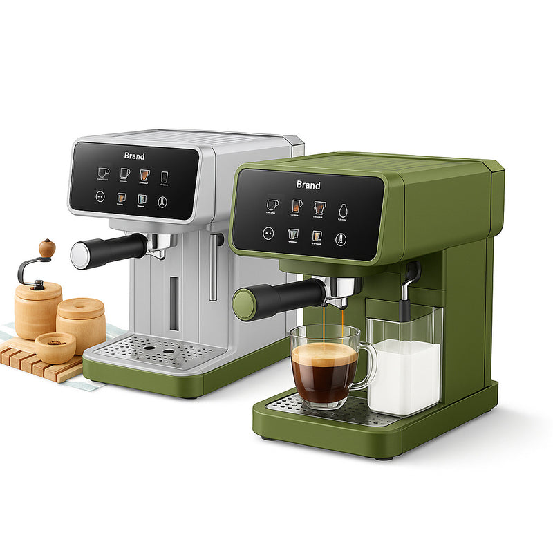 Italian 3-in-1 Espresso Machine Electric Heads Capsules Compatibility EU Semi-automatic Espresso Machine for Coffee Enthusiasts