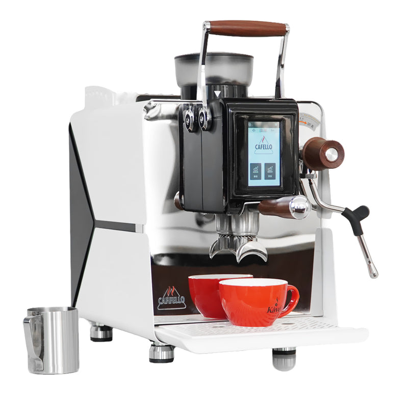 Premium 2200W Espresso Maker With Conical Burr Grinder Instant Heating Boiler for Cafe Quality Coffee
