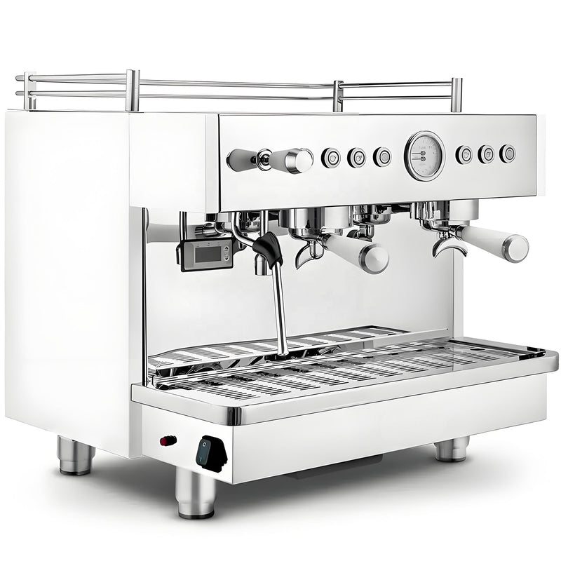 Hot Selling Two Group Italian Cappuccino Latte Moka Cafetera Semi Automatic Expresso Machine Coffee Maker