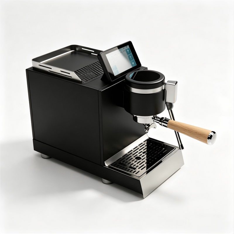 VOKA Real-time Monitoring Recording Powder Layer Pressure Dual Boiler Semi-Automatic Espresso Machine Intelligent