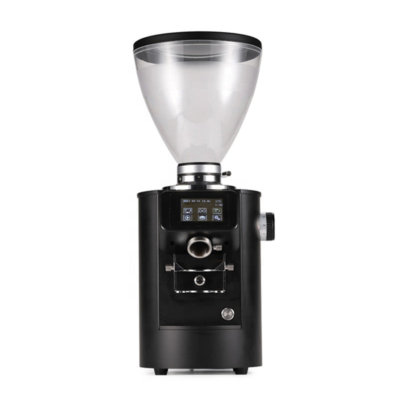 Hot Selling Professional 90mm SUS420 8 Gear Adjusted Weighing Function Electric Coffe Coffee Bean Grinder With Scale