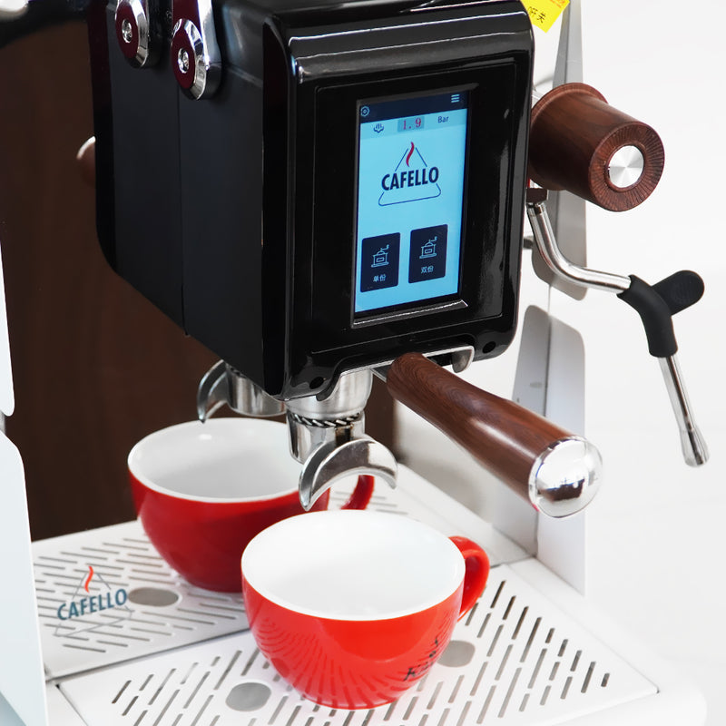 Premium 2200W Espresso Maker With Conical Burr Grinder Instant Heating Boiler for Cafe Quality Coffee
