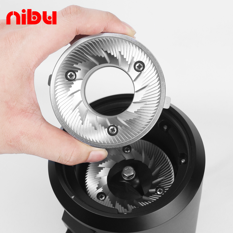 Premium Coffee Single-Dose Italian Grinder Four-Speed Adjustable Brushless Motor Stainless Steel Burr Flat 80MM Household Use